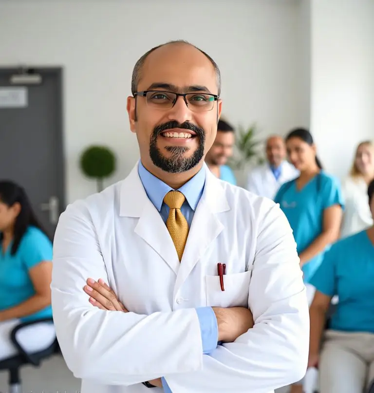 Dr Aziz Orthopäde Ortho-Wetzlar with his Team